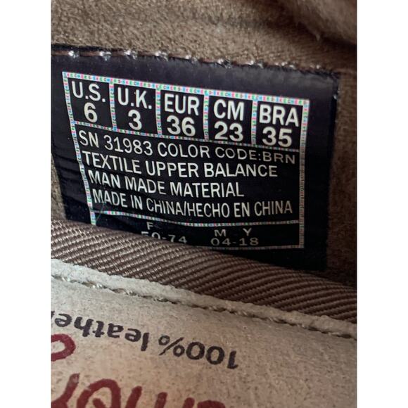 BOBS from Sketchers Brown Memory Foam 100% Leather insole Slip On Shoes Womens 6 - Picture 11 of 11